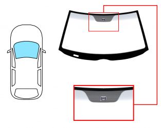 PARABRISAS MERCEDES CLASE CLK (C208) 1997-2002 DELANTERO / VERDE BANDA GRIS / CON SENSOR 