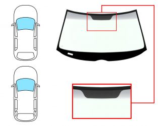 PARABRISAS MERCEDES CLASE E (W210) 1995-2000 4 PUERTAS / FAMILIAR / DELANTERO / VERDE BANDA GRIS