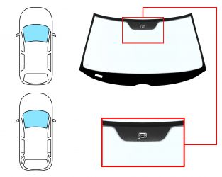 PARABRISAS MERCEDES CLASE E (W210) 1995-2000 4 PUERTAS / FAMILIAR / DELANTERO / AZUL / CON SENSOR
