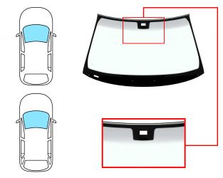 PARABRISAS MERCEDES CLASE E (W211) 2002-2006 4 PUERTAS / FAMILIAR / DELANTERO / VERDE BANDA GRIS