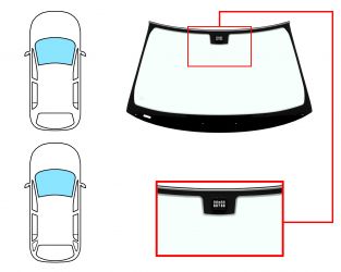 PARABRISAS MERCEDES CLASE E (W211) 2002-2006 4 PUERTAS / FAMILIAR / DELANTERO / VERDE / CON SENSOR / MOLDURAS PREMONTADAS