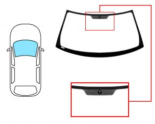 PARABRISAS MERCEDES CLASE SLK (W170) 1996-2004 DELANTERO / VERDE / CON BASE ESPEJO 