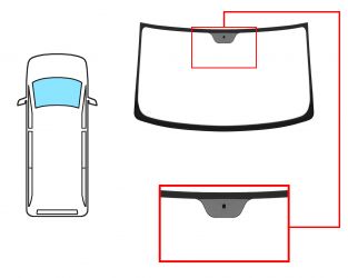 PARABRISAS MERCEDES VITO (W638) 1996-2003 DELANTERO / INCOLORO / CON BASE ESPEJO 