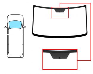 PARABRISAS MERCEDES SPRINTER (90_) 1995-2001 CABINA ALTA / DELANTERO / INCOLORO / CON BASE ESPEJO 