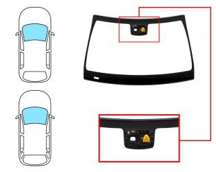 PARABRISAS MERCEDES CLASE C (W205) 2014-2018 4 PUERTAS / FAMILIAR / DELANTERO / VERDE / CON BASE ESPEJO / CON SENSOR / CON SOPORTE CAMARA / MOLDURAS PREMONTADAS 