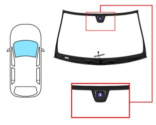 PARABRISAS MERCEDES CLASE CLS (C218) 2011-2018 DELANTERO / VERDE / CON SENSOR / TERMICO / MOLDURAS PREMONTADAS 