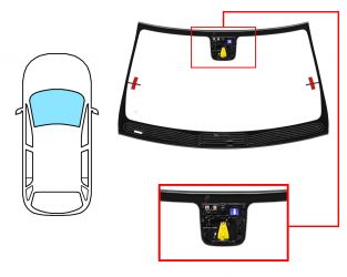 PARABRISAS MERCEDES CLASE GL (X166) 2012-2016 DELANTERO / VERDE / CON BASE ESPEJO / CON SENSOR / CON SOPORTE CAMARA / TERMICO / MOLDURAS PREMONTADAS ABAJO