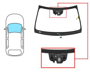 PARABRISAS MERCEDES CLASE S (W222) 2017-2020 DELANTERO / REFLECTANTE / ACUSTICO / TERMICO / CON SENSOR / CON SOPORTE CAMARA MODIFICADO / ANTENA TV / MOLDURAS PREMONTADAS 