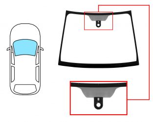 PARABRISAS MITSUBISHI COLT 2004-2008 3 PUERTAS / DELANTERO / VERDE / CON BASE ESPEJO / CON SENSOR 