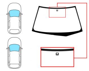 PARABRISAS MITSUBISHI LANCER 2002-2007 4 PUERTAS / FAMILIAR / DELANTERO / VERDE 