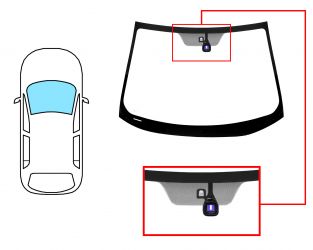 PARABRISAS MITSUBISHI LANCER 2007-2016 4/5 PUERTAS / DELANTERO / VERDE / CON BASE ESPEJO / CON SENSOR 