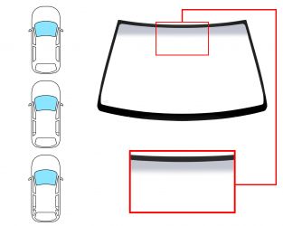 PARABRISAS NISSAN ALMERA 1998-2000 3/4 PUERTAS / FAMILIAR / DELANTERO / VERDE BANDA GRIS