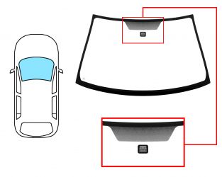 PARABRISAS NISSAN ALMERA 2003-2007 4 PUERTAS / DELANTERO / VERDE / CON BASE ESPEJO 