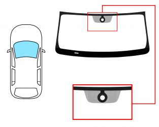 PARABRISAS NISSAN CUBE 2009-2014 DELANTERO / VERDE / CON SENSOR