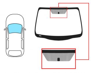 PARABRISAS NISSAN MICRA 2010-2013 DELANTERO / VERDE / CON BASE ESPEJO 