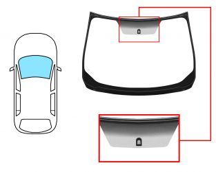 PARABRISAS NISSAN MURANO 2008-2014 DELANTERO / VERDE / CON BASE ESPEJO / MOLDURAS PREMONTADAS 