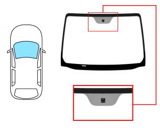 PARABRISAS NISSAN NOTE 2006-2010 DELANTERO / VERDE / CON BASE ESPEJO 
