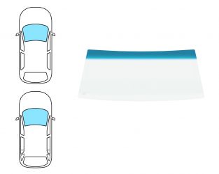 PARABRISAS NISSAN PATROL 1986-1998 3/5 PUERTAS / DELANTERO / VERDE BANDA AZUL