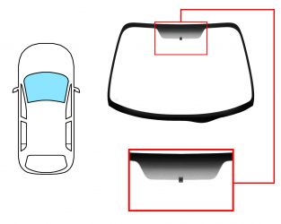 PARABRISAS NISSAN PRIMERA 2002-2008 4/5 PUERTAS / FAMILIAR / DELANTERO / VERDE / CON BASE ESPEJO 