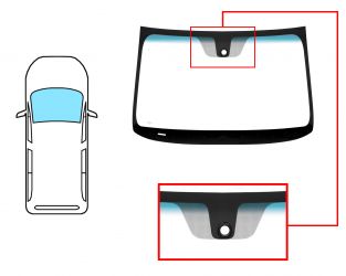PARABRISAS NISSAN NV200 2010-> DELANTERO / VERDE BANDA AZUL / CON BASE ESPEJO / CON SENSOR 