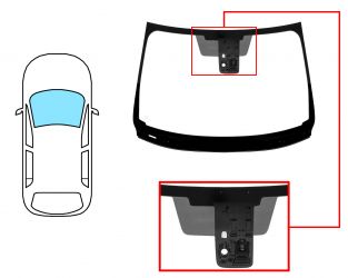 PARABRISAS NISSAN QASHQAI 2014-2017 DELANTERO / VERDE / CON BASE ESPEJO / CON SENSOR MODIFICADO / CON SOPORTE CAMARA MODIFICADO / MOLDURAS PREMONTADAS ABAJO