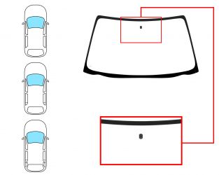 PARABRISAS OPEL ASTRA F 1991-1994 3/4/5 PUERTAS / FAMILIAR / DELANTERO / INCOLORO / CON BASE ESPEJO 