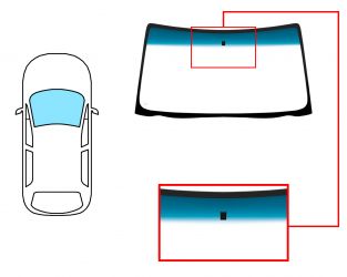 PARABRISAS OPEL ASTRA F 1991-1994 CABRIO / DELANTERO / VERDE BANDA AZUL / CON BASE ESPEJO
