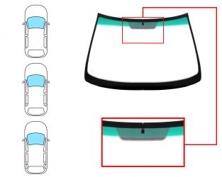 PARABRISAS OPEL ASTRA G 1998-2004 3/4/5 PUERTAS / FAMILIAR / DELANTERO / VERDE BANDA VERDE / CON BASE ESPEJO