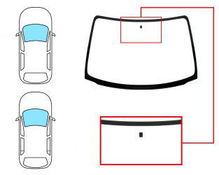 PARABRISAS OPEL CORSA B 1993-2000 3/5 PUERTAS / DELANTERO / INCOLORO / CON BASE ESPEJO 