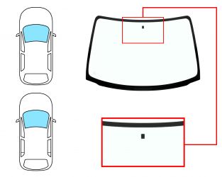 PARABRISAS OPEL CORSA B 1993-2000 3/5 PUERTAS / DELANTERO / VERDE / CON BASE ESPEJO 