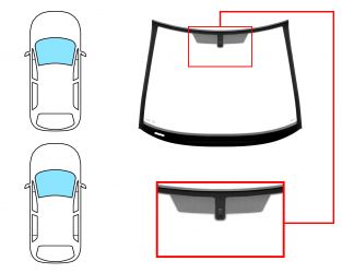 PARABRISAS OPEL CORSA D 2006-2011 3/5 PUERTAS / DELANTERO / VERDE / CON BASE ESPEJO / MOLDURAS PREMONTADAS