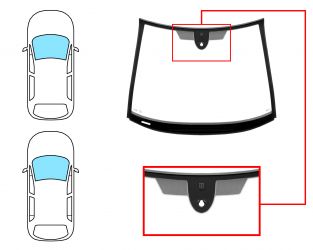 PARABRISAS OPEL CORSA D 2006-2011 3/5 PUERTAS / DELANTERO / VERDE / CON BASE ESPEJO / CON SENSOR / MOLDURAS PREMONTADAS COMPLETA + INFERIOR