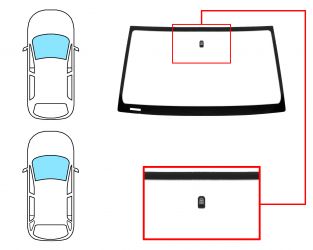 PARABRISAS OPEL FRONTERA 1998-2005 3/5 PUERTAS / DELANTERO / VERDE / CON BASE ESPEJO 