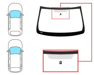 PARABRISAS OPEL INSIGNIA 2009-2014 4/5 PUERTAS / FAMILIAR / DELANTERO / VERDE / CON BASE ESPEJO / MOLDURAS PREMONTADAS