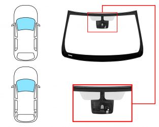 PARABRISAS OPEL INSIGNIA 2009-2014 4/5 PUERTAS / FAMILIAR / DELANTERO / VERDE / CON BASE ESPEJO / CON SENSOR / MOLDURAS PREMONTADAS