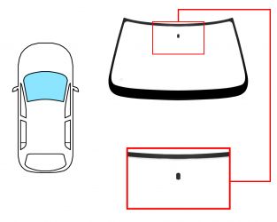 PARABRISAS OPEL VECTRA A 1992-1995 4/5 PUERTAS / DELANTERO / INCOLORO / CON BASE ESPEJO 