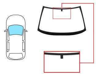 PARABRISAS OPEL VECTRA B 1996-2002 4/5 PUERTAS / FAMILIAR / DELANTERO / VERDE / CON BASE ESPEJO