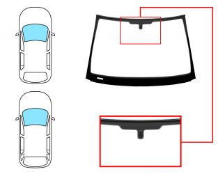 PARABRISAS OPEL SIGNUM 2003-2005 DELANTERO / VERDE / CON BASE ESPEJO / MOLDURAS PREMONTADAS
