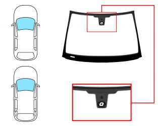 PARABRISAS OPEL SIGNUM 2003-2005 DELANTERO / VERDE / CON BASE ESPEJO / CON SENSOR / MOLDURAS PREMONTADAS