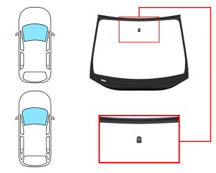 PARABRISAS OPEL ASTRA K 2015-2019 5 PUERTAS / FAMILIAR / DELANTERO / VERDE / CON BASE ESPEJO / MOLDURAS PREMONTADAS