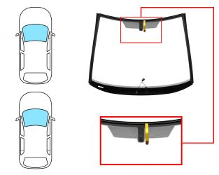 PARABRISAS OPEL CORSA E 2015-2019 3/5 PUERTAS / DELANTERO / VERDE / CRISTAL TERMICO / CON BASE ESPEJO / MOLDURAS PREMONTADAS