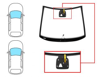 PARABRISAS OPEL CORSA E 2015-2019 3/5 PUERTAS / DELANTERO / VERDE / CRISTAL TERMICO / CON BASE ESPEJO / CON SOPORTE CAMARA / MOLDURAS PREMONTADAS