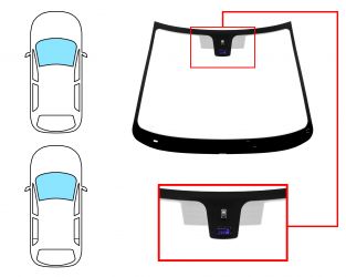 PARABRISAS PEUGEOT 206 1998-2008 3/5 PUERTAS / FAMILIAR / DELANTERO / VERDE / CON BASE ESPEJO / CON SENSOR MODIFICADO