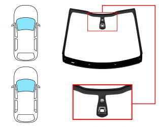PARABRISAS PEUGEOT 208 2012-2015 3/5 PUERTAS / DELANTERO / VERDE / CON BASE ESPEJO / CON SENSOR / MOLDURAS PREMONTADAS