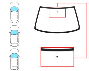 PARABRISAS PEUGEOT 306 1993-1997 3/4/5 PUERTAS / FAMILIAR / DELANTERO / VERDE / CON BASE ESPEJO