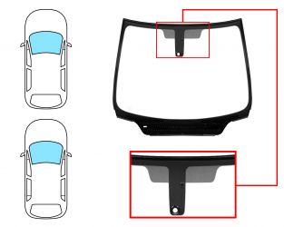 PARABRISAS PEUGEOT 307 2001-2005 3/5 PUERTAS / FAMILIAR / DELANTERO / REFLECTANTE / ACUSTICO / CON BASE ESPEJO / CON SENSOR REDONDO / MOLDURAS PREMONTADAS