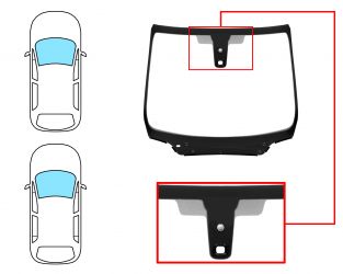 PARABRISAS PEUGEOT 308 2007-2011 3/5 PUERTAS / FAMILIAR / DELANTERO / REFLECTANTE / ACUSTICO / CON BASE ESPEJO / CON SENSOR / MOLDURAS PREMONTADAS
