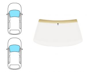 PARABRISAS PEUGEOT 309 1986-1993 2/4 PUERTAS / DELANTERO / BRONCE BANDA BRONCE / CON BASE ESPEJO