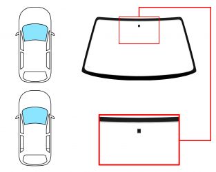 PARABRISAS RENAULT CLIO 1990-1996 3/5 PUERTAS / DELANTERO / INCOLORO / CON BASE ESPEJO