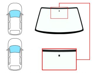 PARABRISAS RENAULT CLIO 1990-1996 3/5 PUERTAS / DELANTERO / VERDE / CON BASE ESPEJO